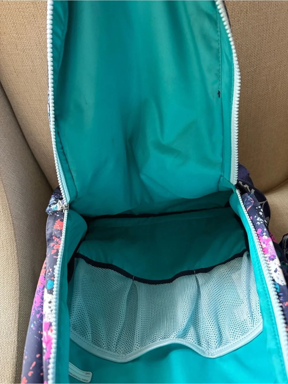 Ivivva Navy Splatter Print Backpack and Lunch Bag Set